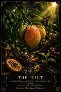 The Fruit — Living Oracle card 05.