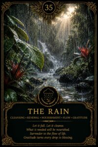 The Rain — Living Oracle card 35.